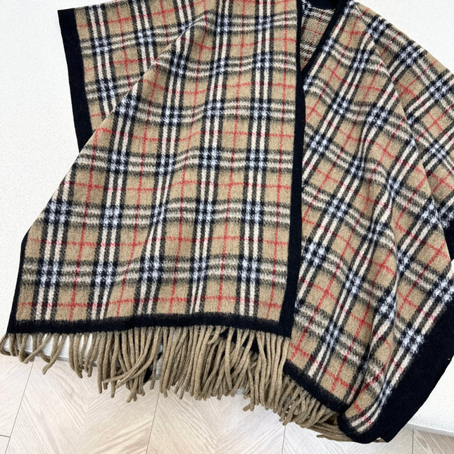 BURBERRY 25S PLAID KNITTED SCARF 114