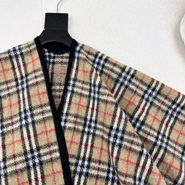 BURBERRY 25S PLAID KNITTED SCARF 114