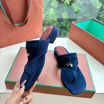 LP THONG SANDALS 25S IN MIDNIGHT BLUE SUEDE