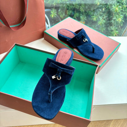 LP THONG SANDALS 25S IN MIDNIGHT BLUE SUEDE