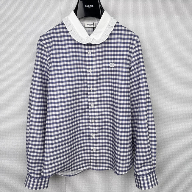 CELINE 25S PLAID SHIRT 0112