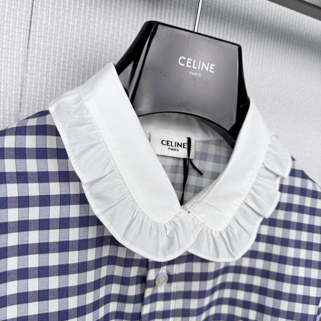 CELINE 25S PLAID SHIRT 0112