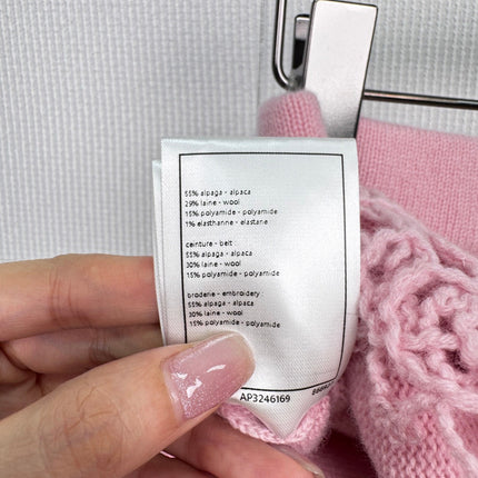 CHANEL 25S KNITTED LACE MIDI SKIRT 414