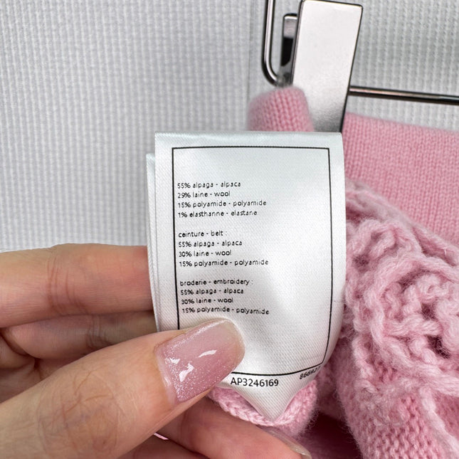 CHANEL 25S KNITTED LACE MIDI SKIRT 414