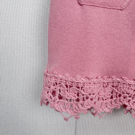 CHANEL 25S KNITTED LACE MIDI SKIRT 414