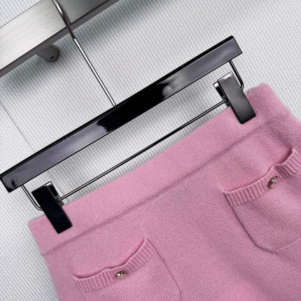 CHANEL 25S KNITTED LACE MIDI SKIRT 414