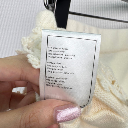 CHANEL 25S KNITTED LACE MIDI SKIRT 416