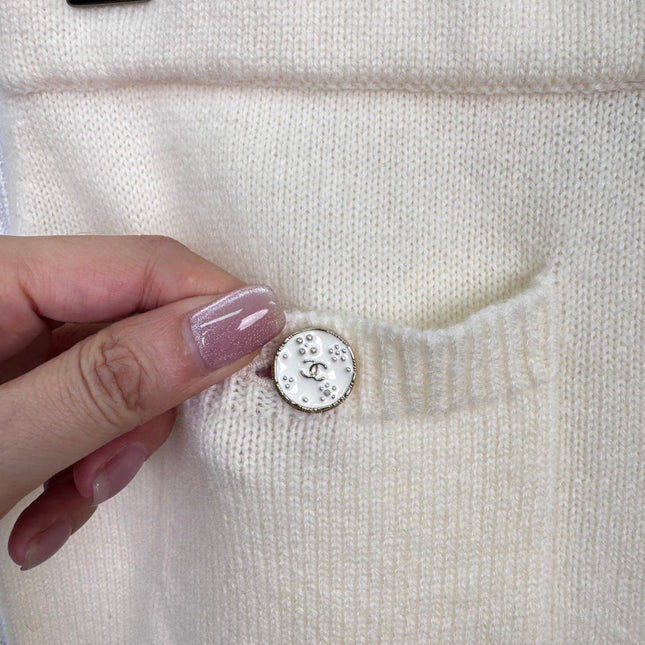 CHANEL 25S KNITTED LACE MIDI SKIRT 416