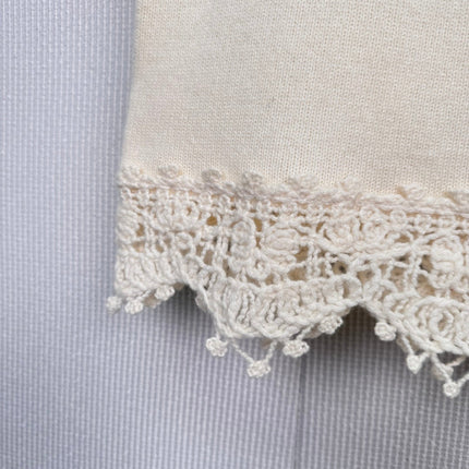 CHANEL 25S KNITTED LACE MIDI SKIRT 416