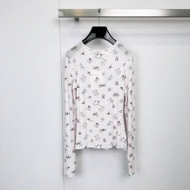 CHANEL 25S LIGHTWEIGHT ROUND-NECK KNIT SWEATER 379