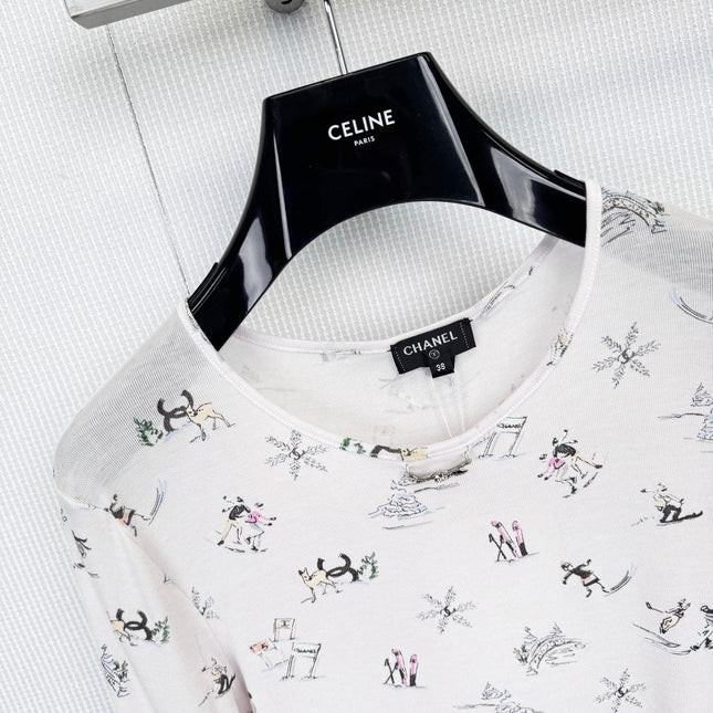 CHANEL 25S LIGHTWEIGHT ROUND-NECK KNIT SWEATER 379