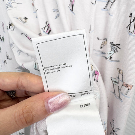 CHANEL 25S PATTERNED TURTLENECK SWEATER 380