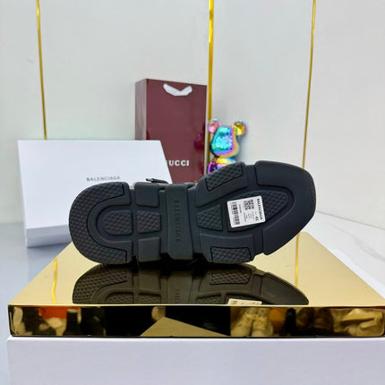 BALENCIAGA 25S SPEED 2.0 LACE-UP SNEAKERS IN BLACK KNITTED STYLE 3