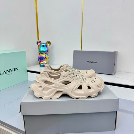 BALENCIAGA 25S SPIDER-MAN SNEAKERS IN LIGHT BEIGE SYNTHETIC RUBBER