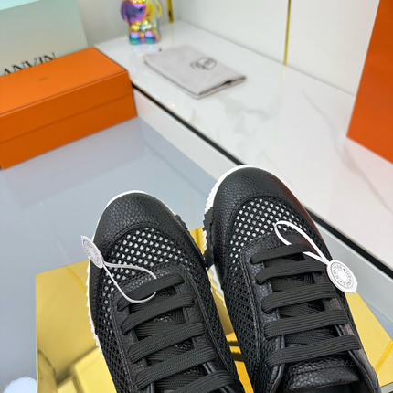 BALENCIAGA 25S SNEAKERS IN BLACK LEATHER