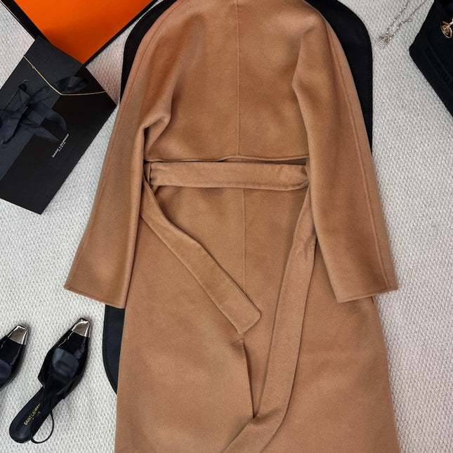 HERMES 25S REVERSIBLE LONG CASHMERE COAT 242