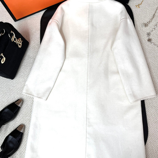 HERMES 25S REVERSIBLE LONG COAT 240