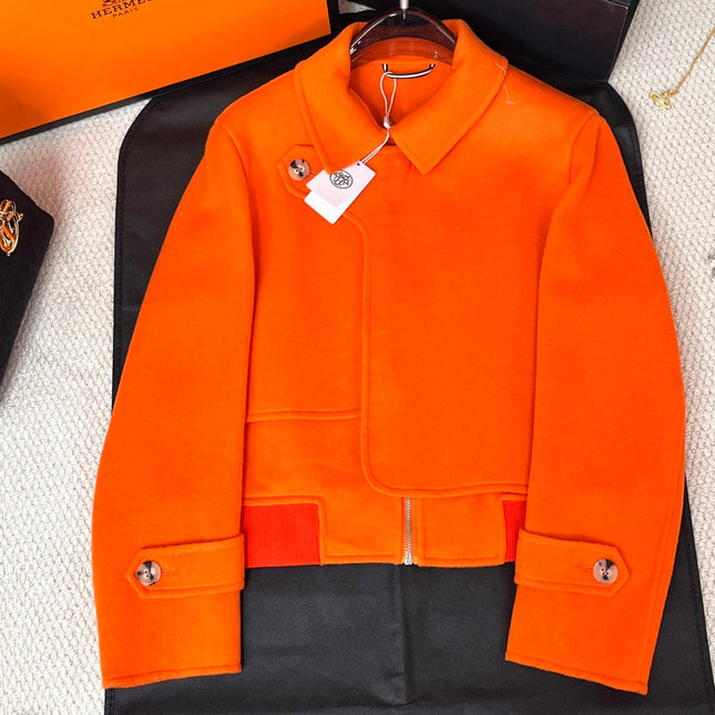 HERMES 25S REVERSIBLE SHORT CASHMERE COAT 238