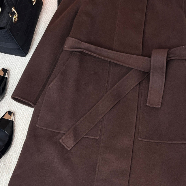 HERMES 25S REVERSIBLE LONG CASHMERE COAT 237