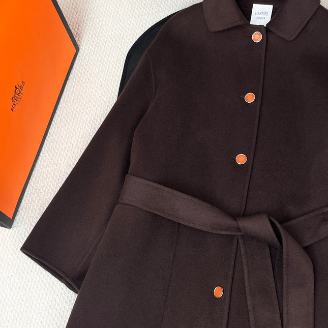 HERMES 25S CASHMERE COAT 212