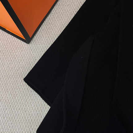 HERMES 25S LAPEL-COLLAR CASHMERE COAT 210