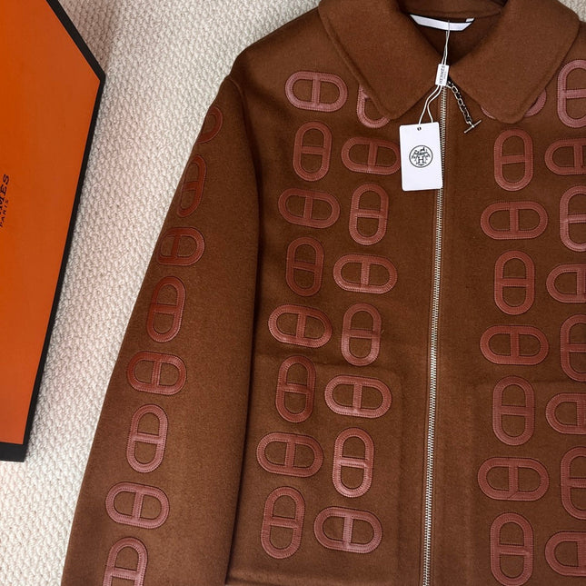 HERMES 25S SHORT PIG-NOSE COAT 202