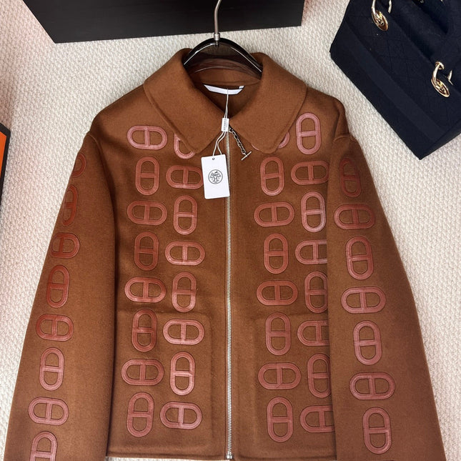 HERMES 25S SHORT PIG-NOSE COAT 202