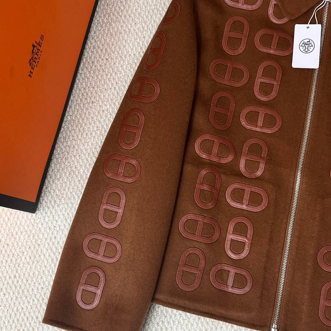 HERMES 25S SHORT PIG-NOSE COAT 202