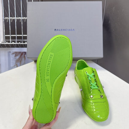 BALENCIAGA 25S SNEAKER IN GREEN CALFSKIN