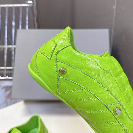 BALENCIAGA 25S SNEAKER IN GREEN CALFSKIN