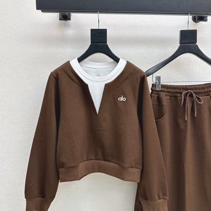 ALO SWEATSHIRT & SKIRT SET STYLE 92