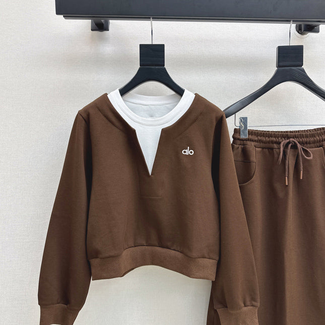 ALO SWEATSHIRT & SKIRT SET STYLE 92