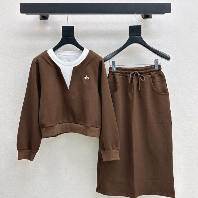 ALO SWEATSHIRT & SKIRT SET STYLE 92