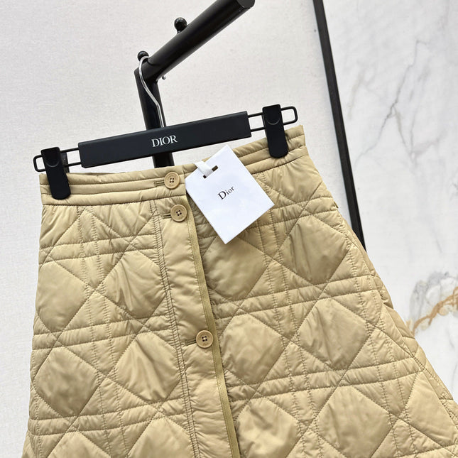 DIOR 25S QUILTED SHORT SKIRT 524