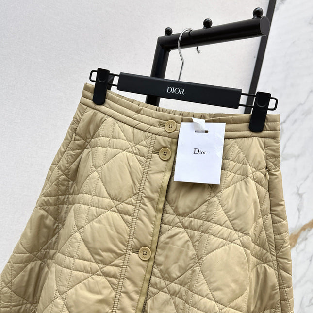 DIOR 25S LONG QUILTED SKIRT 526