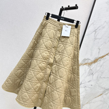 DIOR 25S LONG QUILTED SKIRT 526