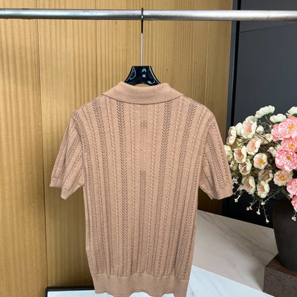 MIUMIU KNITTED POLO SHIRT STYLE 246