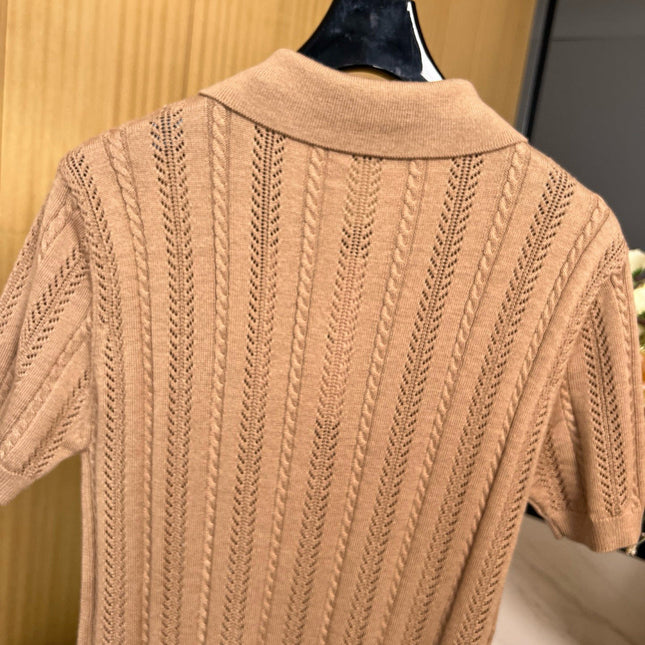 MIUMIU KNITTED POLO SHIRT STYLE 246