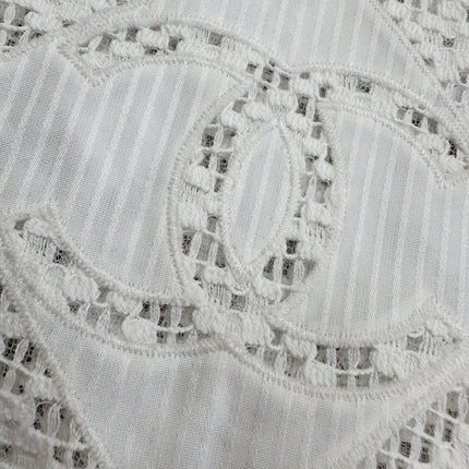 CC 25 Appliqué Short Sleeves T-shirt White Cotton