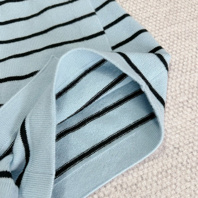 CC 25 Striped Culottes Blue Cashmere