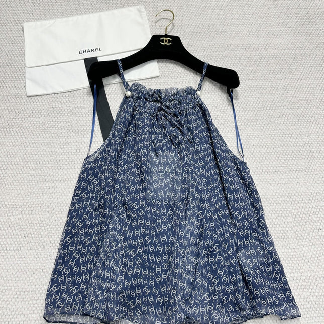 CC 25 Camisole Blue Silk