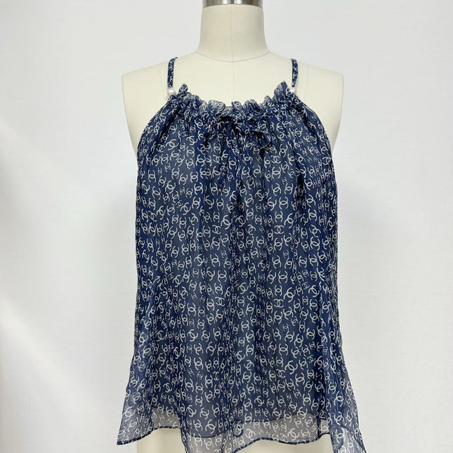 CC 25 Camisole Blue Silk