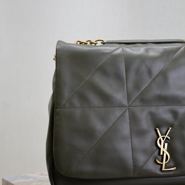 YSL 25S LARGE JAMIE 43 IN LIGHT MUSK LAMBSKIN GOLD HARDWRE