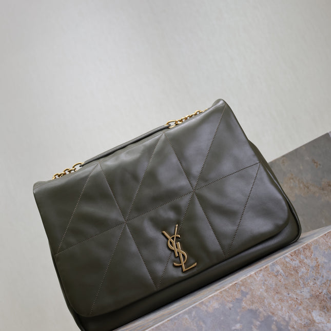 YSL 25S LARGE JAMIE 43 IN LIGHT MUSK LAMBSKIN GOLD HARDWRE