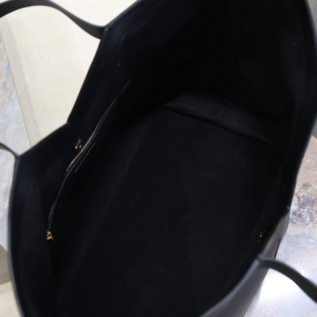 YSL 25S Y TOTE 50 IN BLACK CALFSKIN GOLD HARDWRE