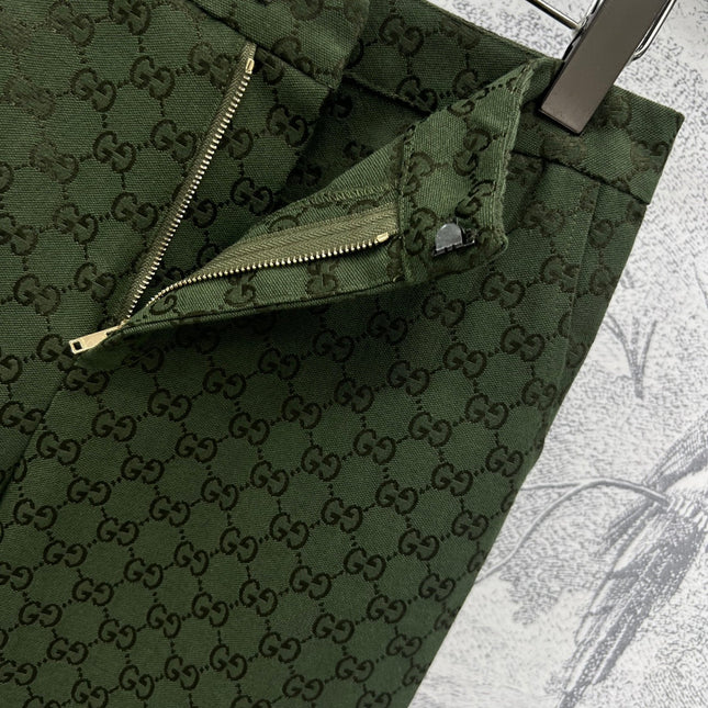 GUCCI HIGH-WAIST STRAIGHT-LEG PANTS STYLE 98