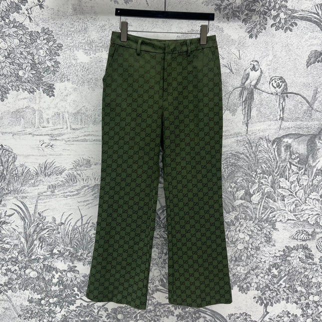 GUCCI HIGH-WAIST STRAIGHT-LEG PANTS STYLE 98