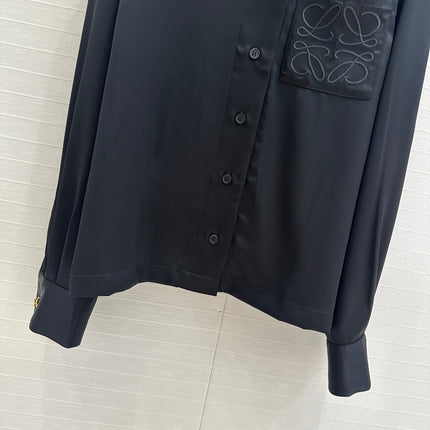 Loewe Shirt Black Acetate Fiber