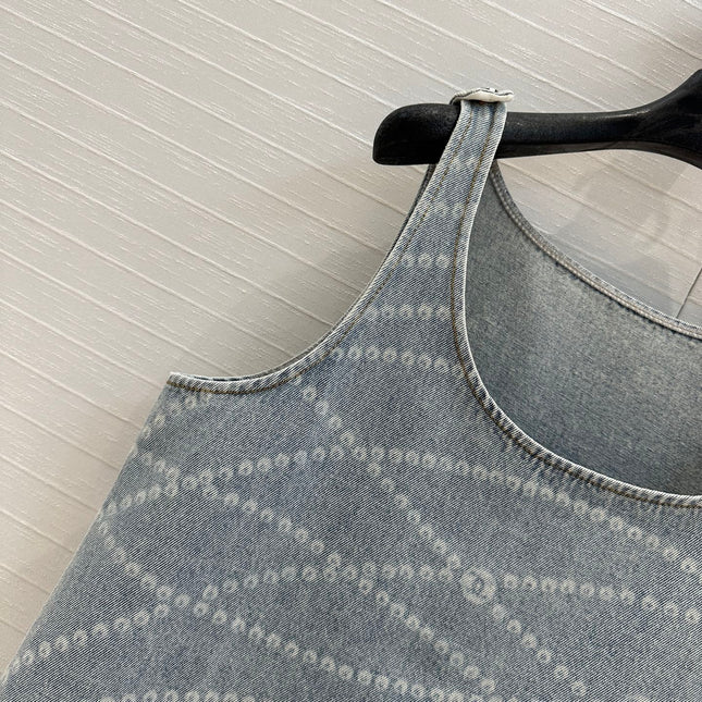 CC Denim Dress Blue Cotton