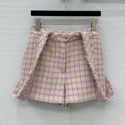 CC HIGH-WAISTED TWEED SHORTS 268288